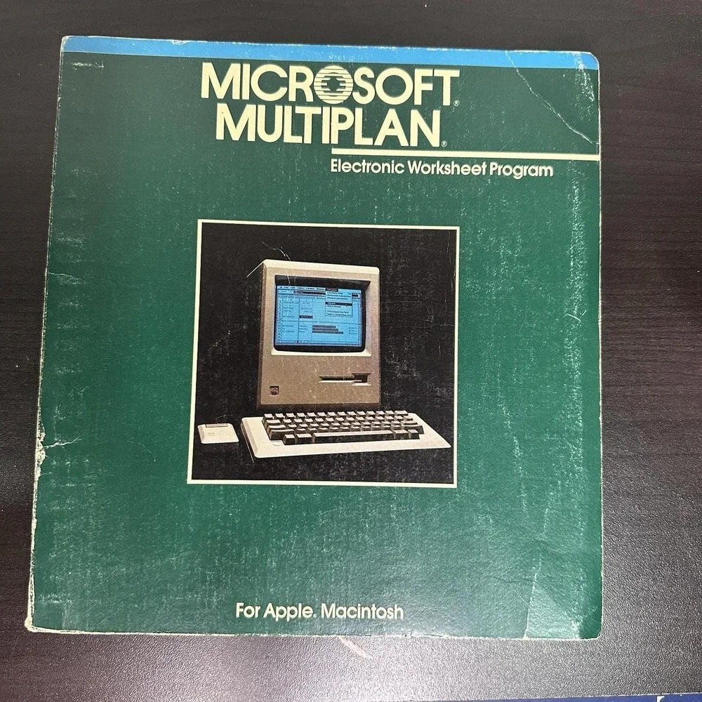 1984 Microsoft MULTIPLAN Manual Spreadsheet Macintosh 128K Vintage‎ Computing